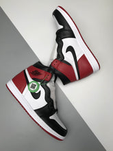 Load image into Gallery viewer, Jordan 1 Retro Leather and Satin Black Toe CD0461-016